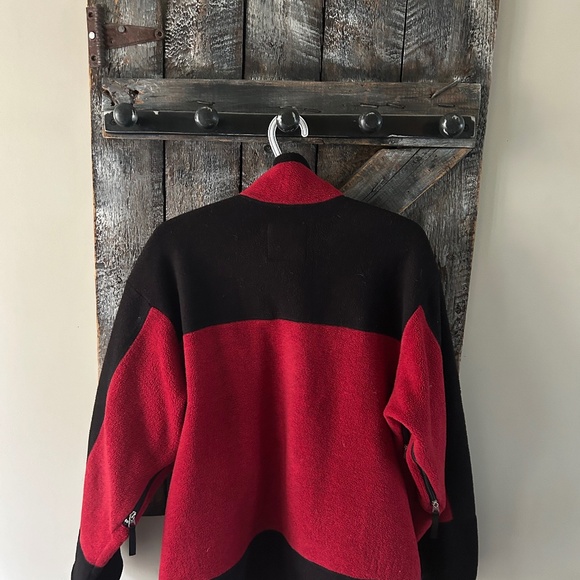 Vintage Valhalla Pure Full Zipper Jacket Red & Black - Size Medium - Picture 2 of 2